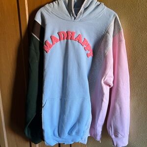 Madhappy Multicolor Hoodie - Blue, Pink, Green, Gray Medium BNWT